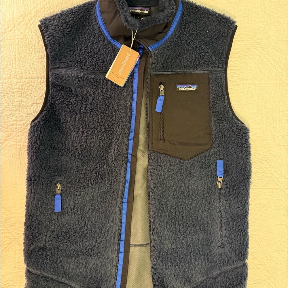 Patagonia Retro X Navy Fleece Vest